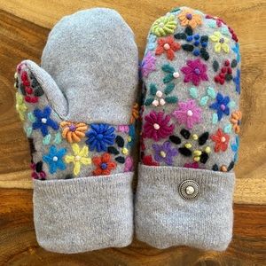 Talbots Wool Floral Embroidered Sweater